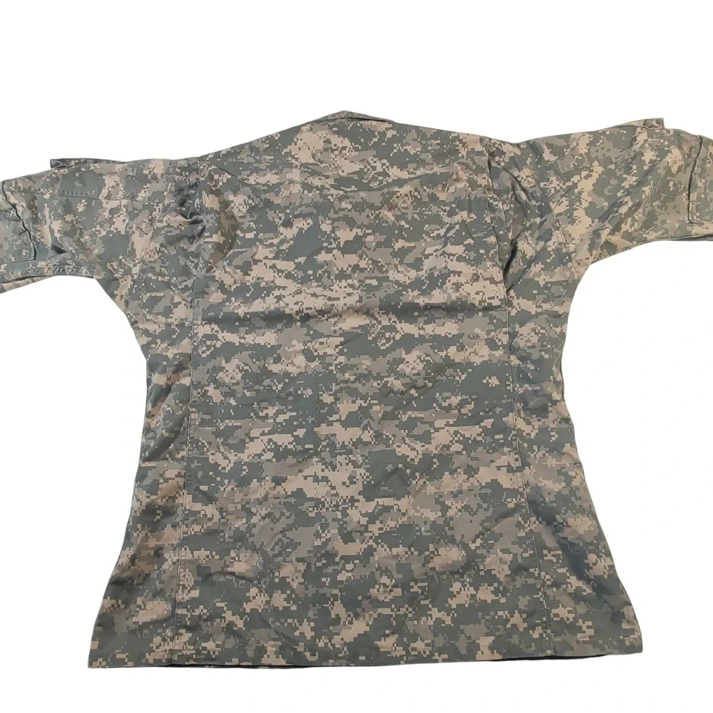 American Apparel US Army Coat Mens Medium Long Gray UCP Digital Camo ACU Jacket